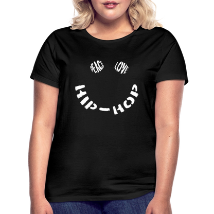 Peace, Love & Hip-Hop, T-shirt dam - svart