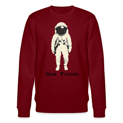 Drifting Beyond – Gone Fishing, Ekologisk sweatshirt CHANGER unisex från Stanley/Stella - vinröd