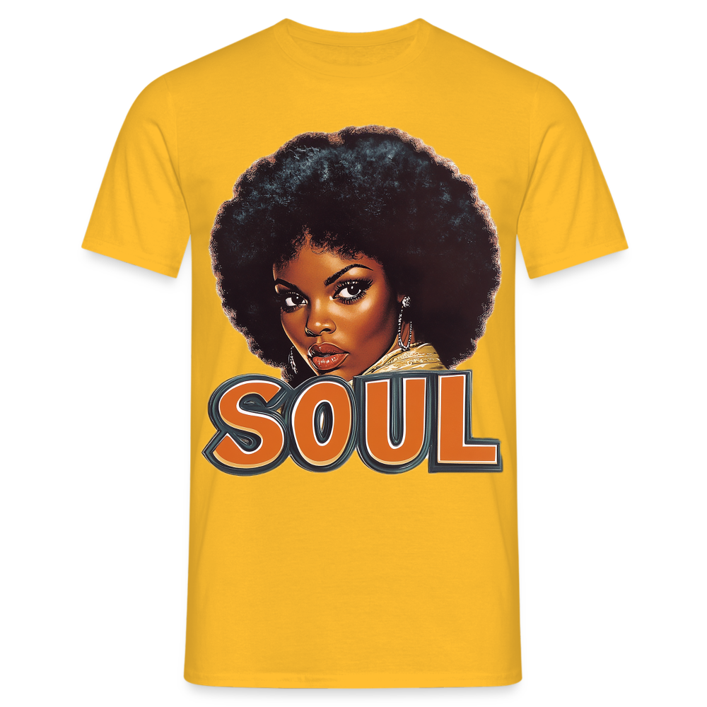 Soulful Vibes, T-shirt herr - gul