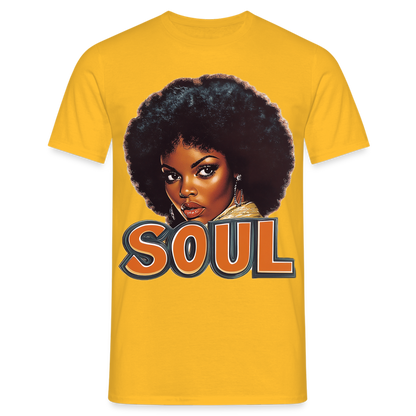 Soulful Vibes, T-shirt herr - gul