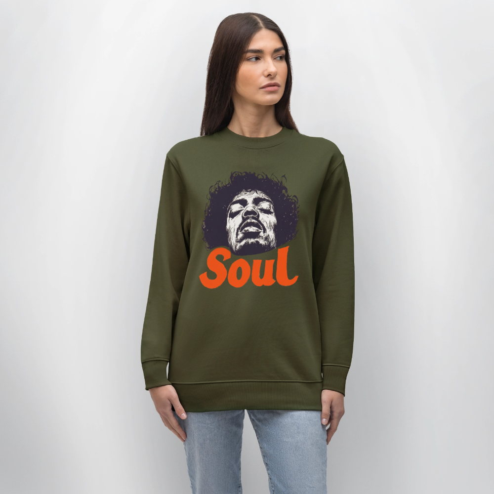 A Soul Awakening, Ekologisk sweatshirt CHANGER unisex från Stanley/Stella - kaki
