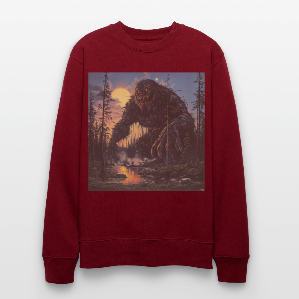 I Skuggorna av Värmland, Ekologisk sweatshirt CHANGER unisex från Stanley/Stella - vinröd