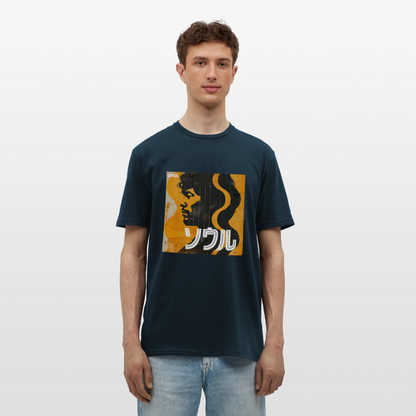 Nippon Grooves, T-shirt unisex - marinblå