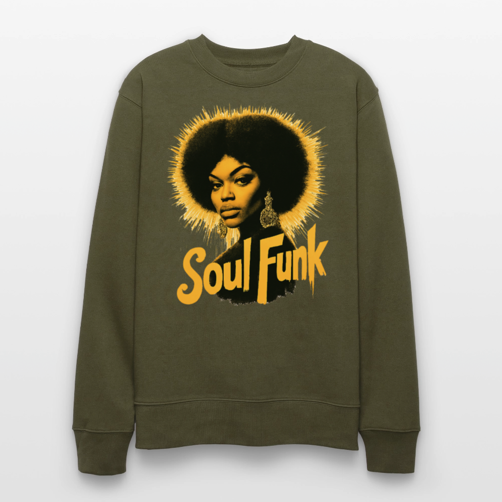 Soul Funk, Ekologisk sweatshirt CHANGER unisex från Stanley/Stella - kaki