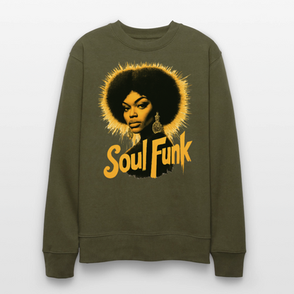 Soul Funk, Ekologisk sweatshirt CHANGER unisex från Stanley/Stella - kaki