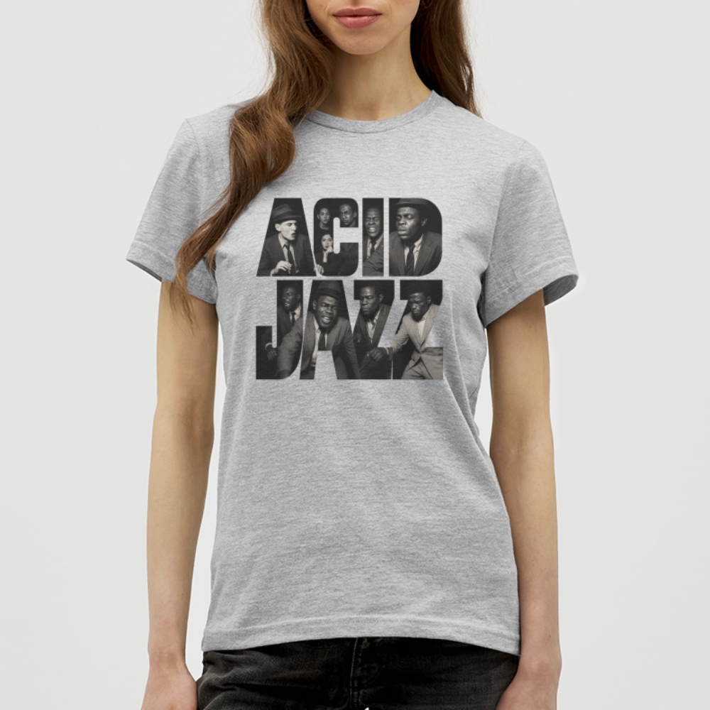 80s Club Jazzdance, T-shirt dam - gråmelerad