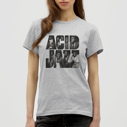 80s Club Jazzdance, T-shirt dam - gråmelerad