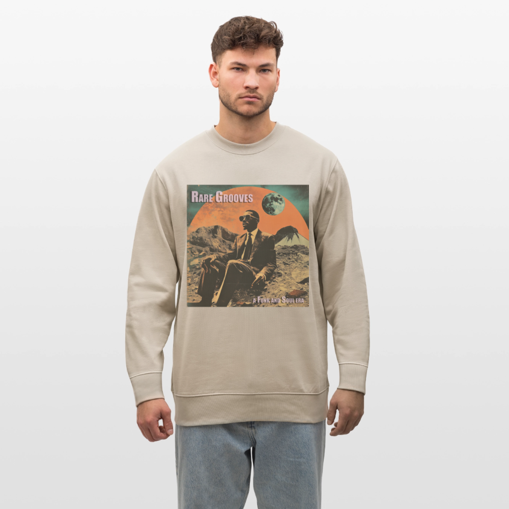 Vinylskatter: Att hitta sällsynta grooves, Ekologisk sweatshirt CHANGER unisex från Stanley/Stella - beige