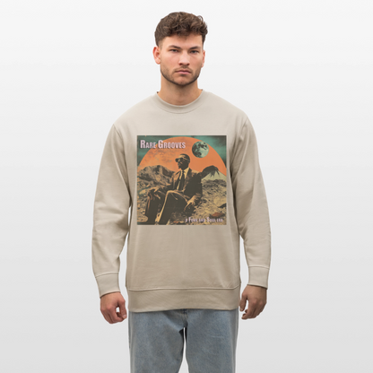 Vinylskatter: Att hitta sällsynta grooves, Ekologisk sweatshirt CHANGER unisex från Stanley/Stella - beige