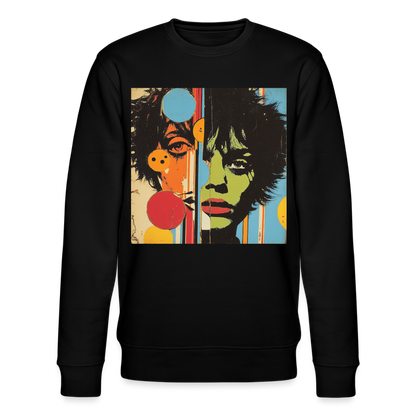 Split Faces, Ekologisk sweatshirt CHANGER unisex från Stanley/Stella - svart