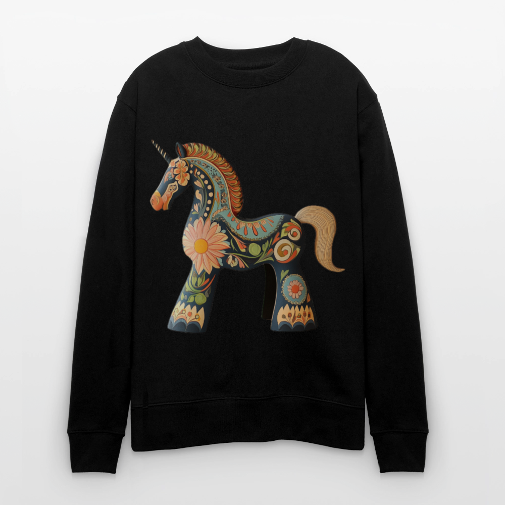 Färger av magi, Ekologisk sweatshirt CHANGER unisex från Stanley/Stella - svart