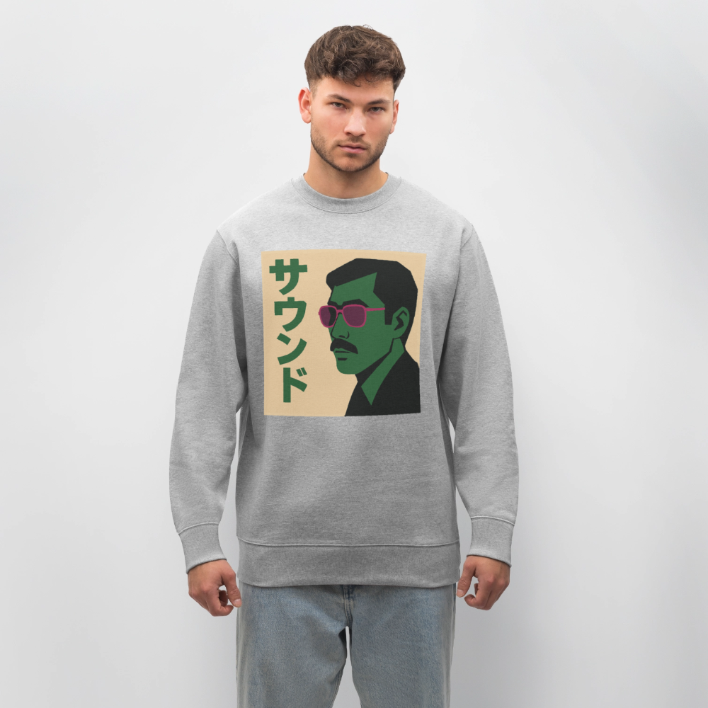 Nippon Sound, Ekologisk sweatshirt CHANGER unisex från Stanley/Stella - gråmelerad