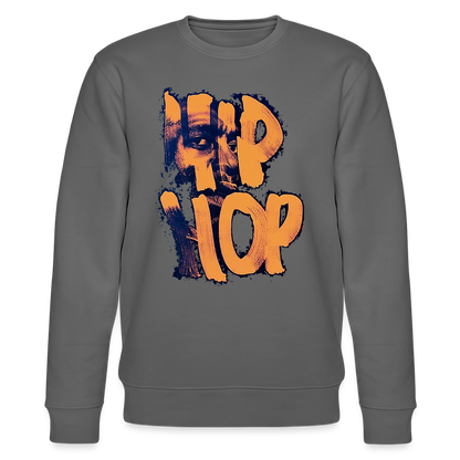 Raised on Boom Bap, Ekologisk sweatshirt CHANGER unisex från Stanley/Stella - kolgrå