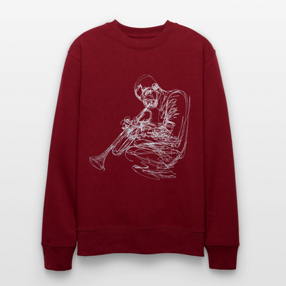 Contours of Jazz, Ekologisk sweatshirt CHANGER unisex från Stanley/Stella - vinröd