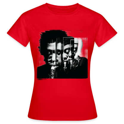 Between Breaths, T-shirt dam - röd