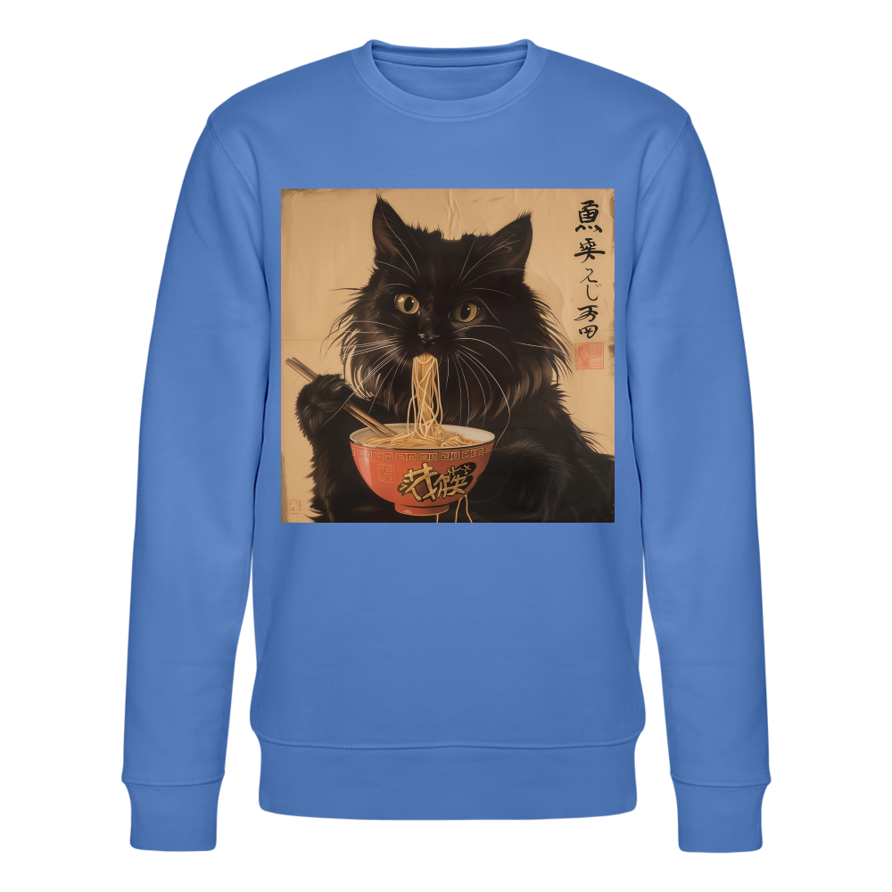 Kejsarens Katt och Ramens Hemlighet, Ekologisk sweatshirt CHANGER unisex från Stanley/Stella - blå