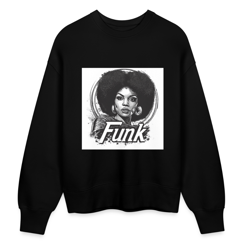 Funk Queen: Power in Motion, Ekologisk oversizetröja RADDER unisex från Stanley/Stella - svart