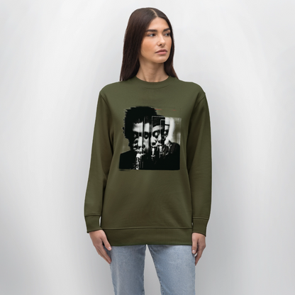 Between Breaths, Ekologisk sweatshirt CHANGER unisex från Stanley/Stella - kaki