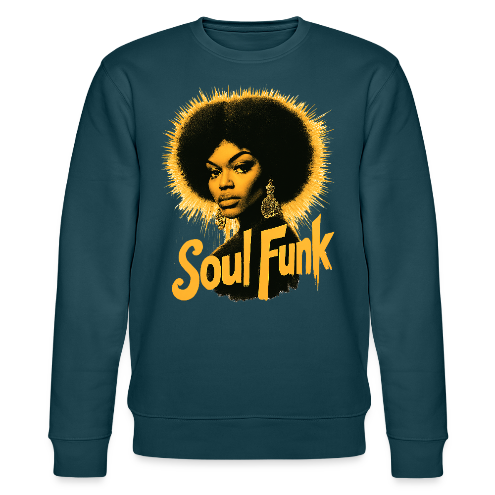 Soul Funk, Ekologisk sweatshirt CHANGER unisex från Stanley/Stella - mörk petrol