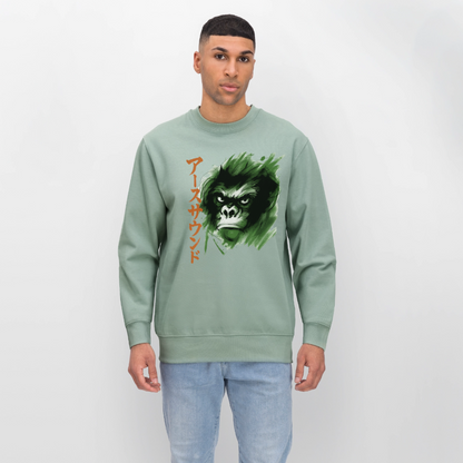 Earth Sound, Ekologisk sweatshirt CHANGER unisex från Stanley/Stella - ljus grågrön