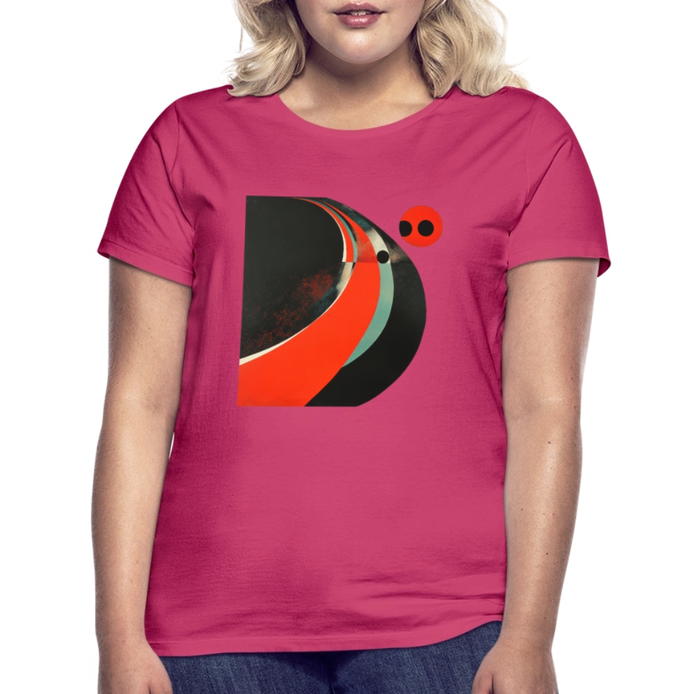 Distant Vinyl Dreams, T-shirt dam - azalea