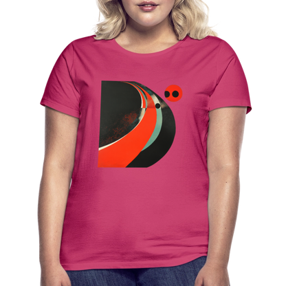 Distant Vinyl Dreams, T-shirt dam - azalea