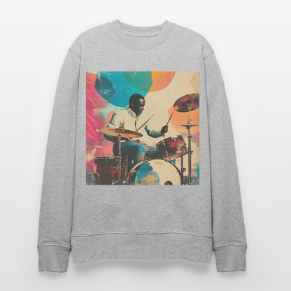 Rhythms of the Midnight Sky, Ekologisk sweatshirt CHANGER unisex från Stanley/Stella - gråmelerad