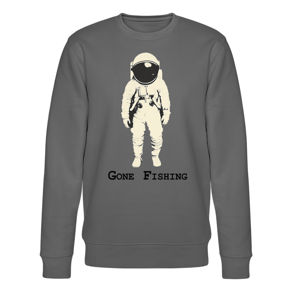 Drifting Beyond – Gone Fishing, Ekologisk sweatshirt CHANGER unisex från Stanley/Stella - kolgrå