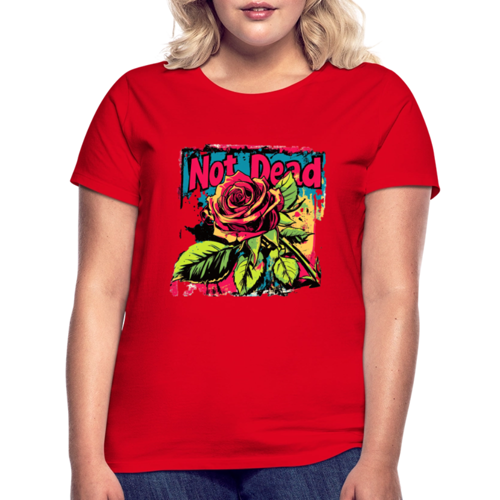 Den Eviga Rosen, T-shirt dam - röd