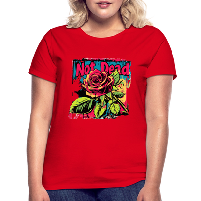 Den Eviga Rosen, T-shirt dam - röd