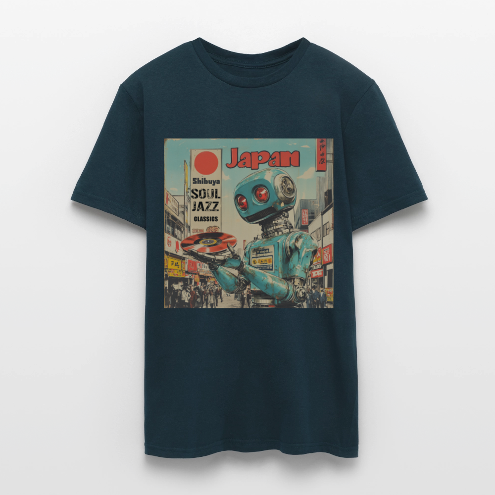 Shibuya Soul Jazz Classics, T-shirt herr - marinblå