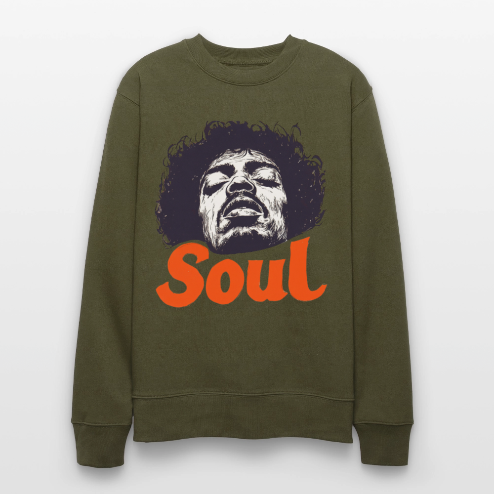 A Soul Awakening, Ekologisk sweatshirt CHANGER unisex från Stanley/Stella - kaki