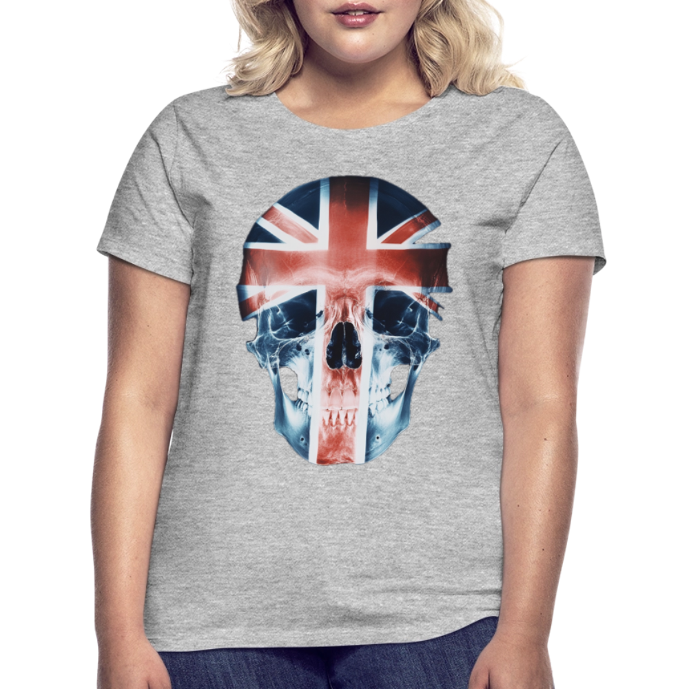 God Save the Skull, T-shirt dam - gråmelerad