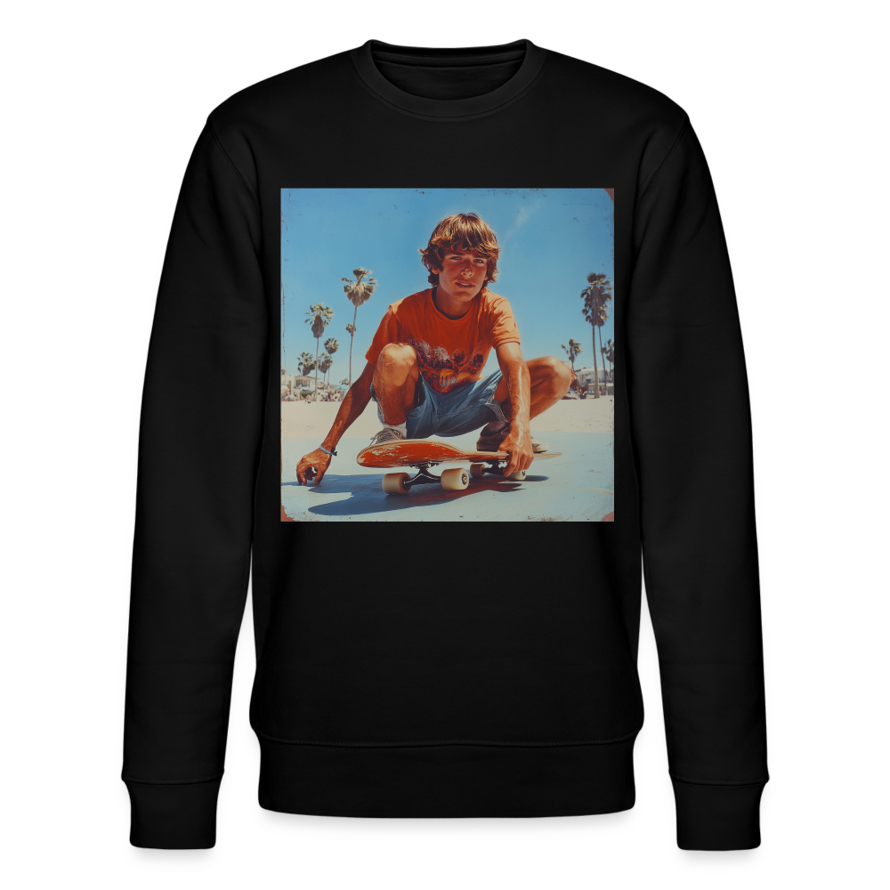 Sunset Vibes, 70s Style, Ekologisk sweatshirt CHANGER unisex från Stanley/Stella - svart