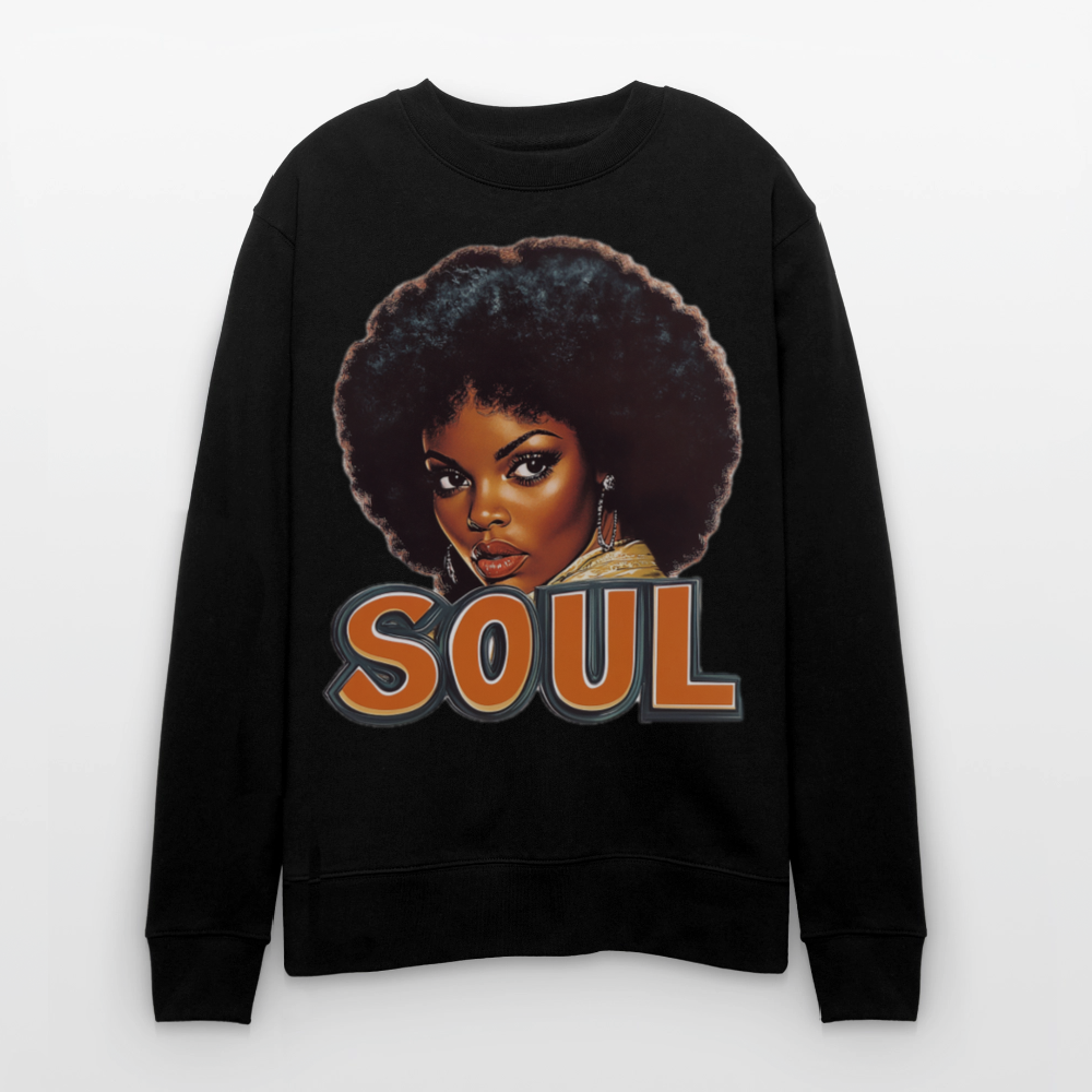 Soulful Vibes, Ekologisk sweatshirt CHANGER unisex från Stanley/Stella - svart