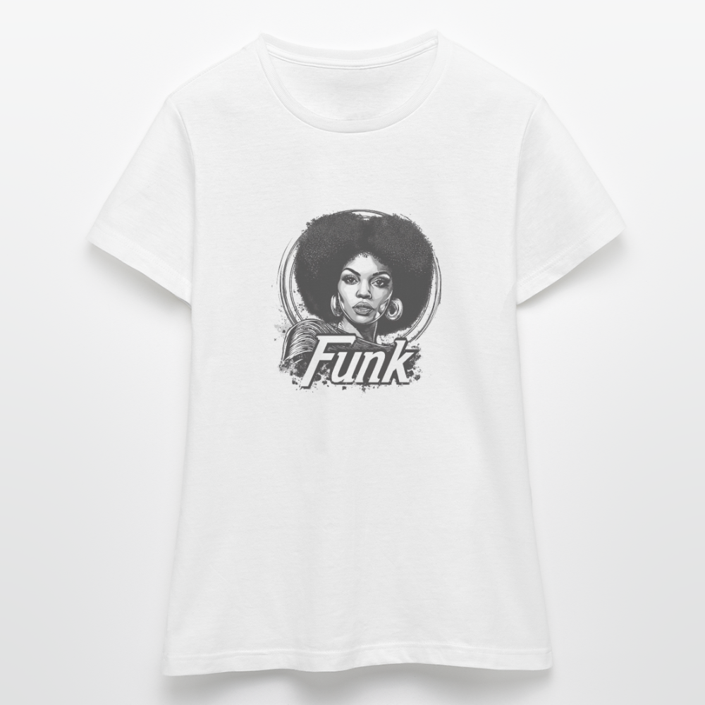 Funk Queen: Power in Motion, T-shirt dam - vit