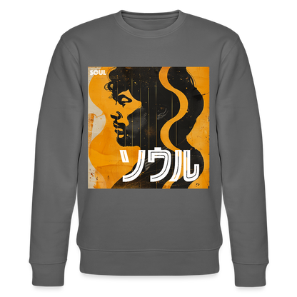 Nippon Grooves, Ekologisk sweatshirt CHANGER unisex från Stanley/Stella - kolgrå
