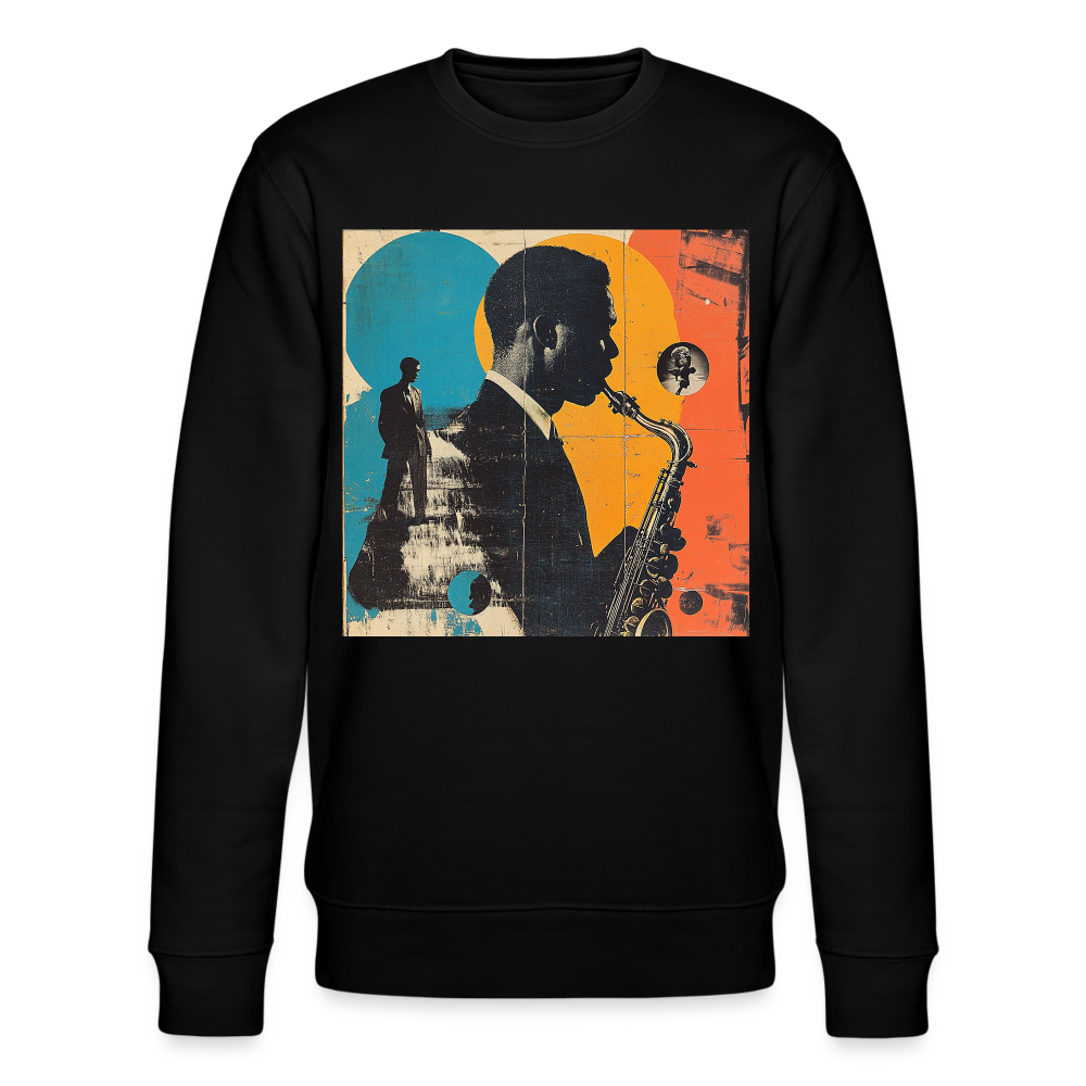 Smooth & Swinging, Jazz Ekologisk sweatshirt CHANGER unisex från Stanley/Stella - svart