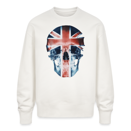 God Save the Skull, Ekologisk oversizetröja RADDER unisex från Stanley/Stella - OFF WHITE