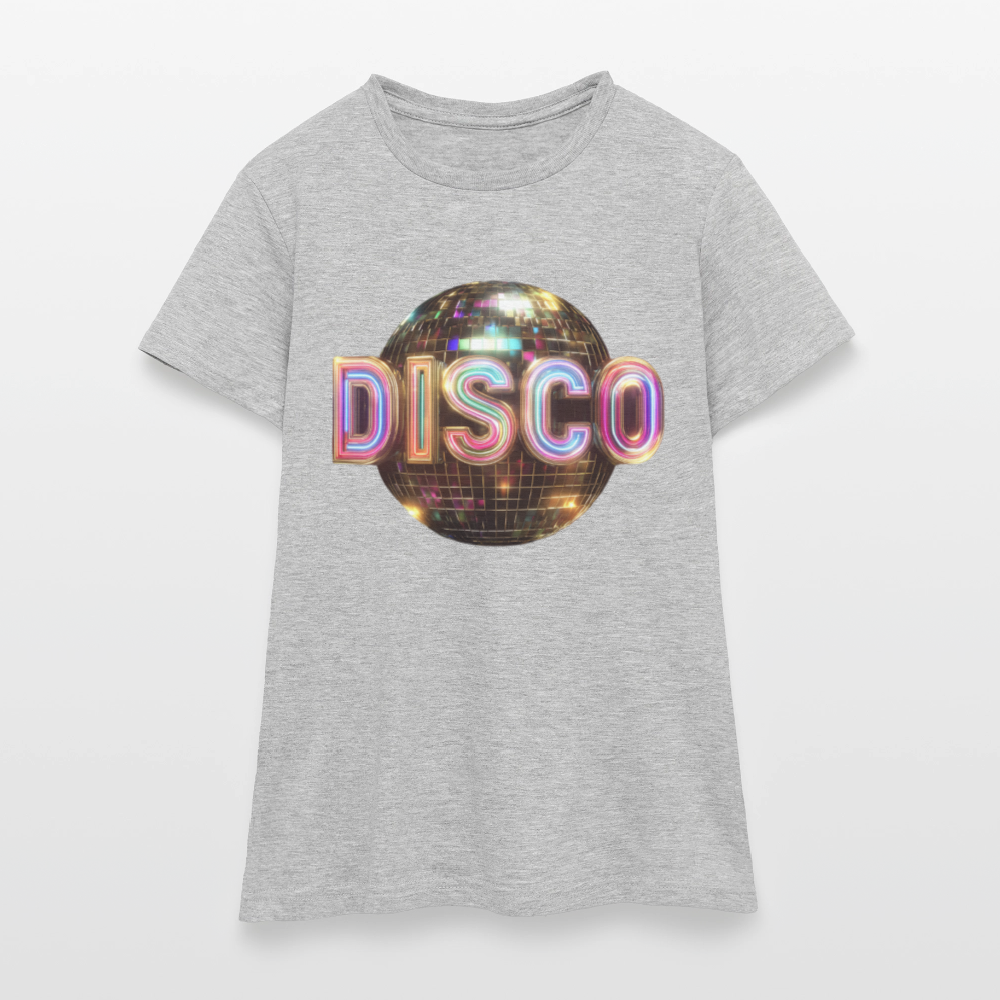 Disco Dreamscape, T-shirt dam - gråmelerad