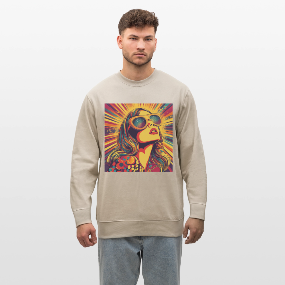 Disco Fever, Ekologisk sweatshirt CHANGER unisex från Stanley/Stella - beige