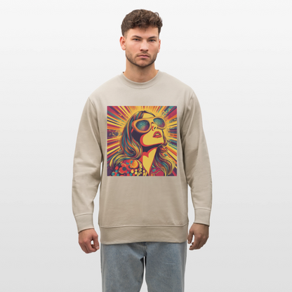 Disco Fever, Ekologisk sweatshirt CHANGER unisex från Stanley/Stella - beige