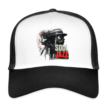 Soul Jazz Experience, Trucker Cap - vit/svart
