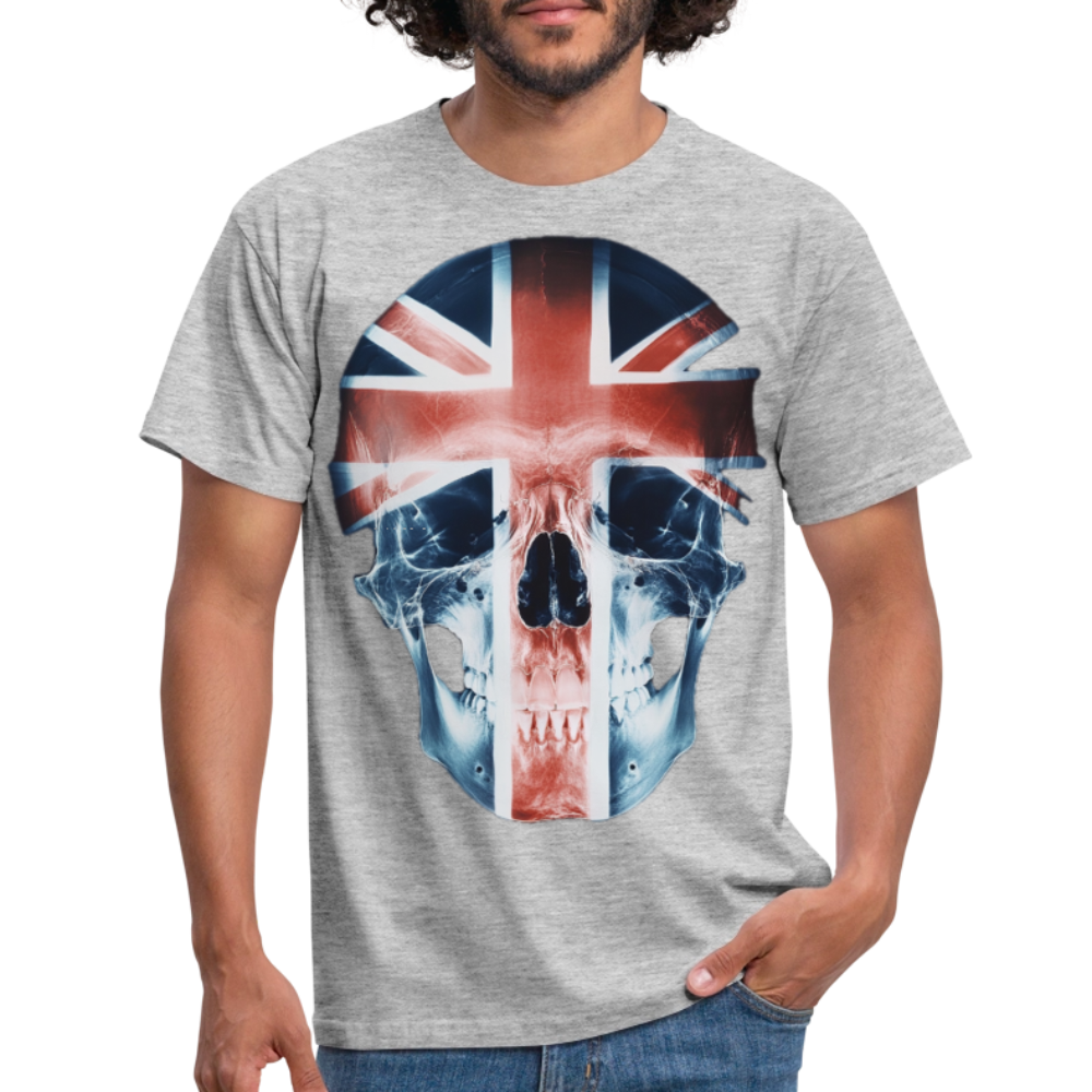 God Save the Skull, T-shirt herr - gråmelerad