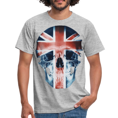 God Save the Skull, T-shirt herr - gråmelerad