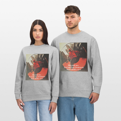 Super Breaks vol 2, Ekologisk sweatshirt CHANGER unisex från Stanley/Stella - gråmelerad