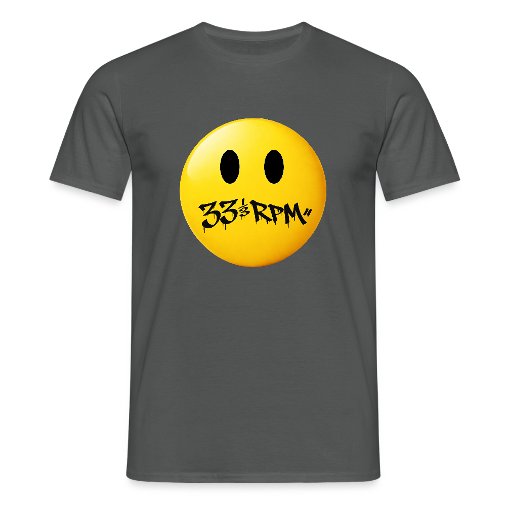 Turntable Grin, T-shirt unisex - kolgrå