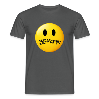 Turntable Grin, T-shirt unisex - kolgrå