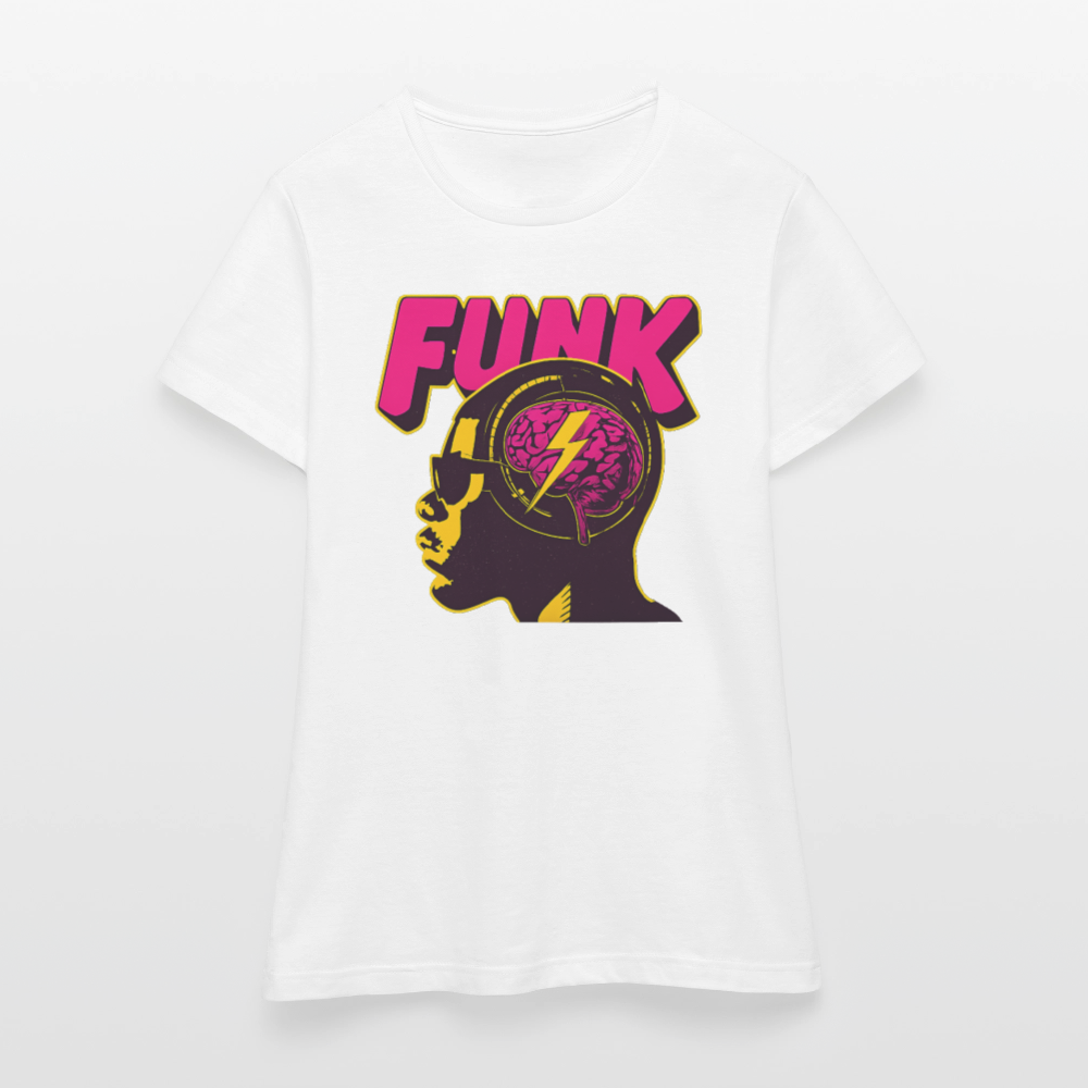 Funk Head, T-shirt dam - vit