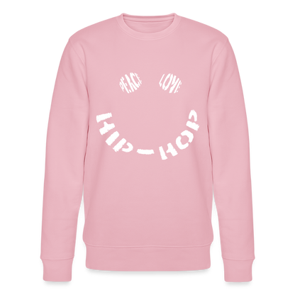 Peace, Love & Hip-Hop, Ekologisk sweatshirt CHANGER unisex från Stanley/Stella - ljusrosa